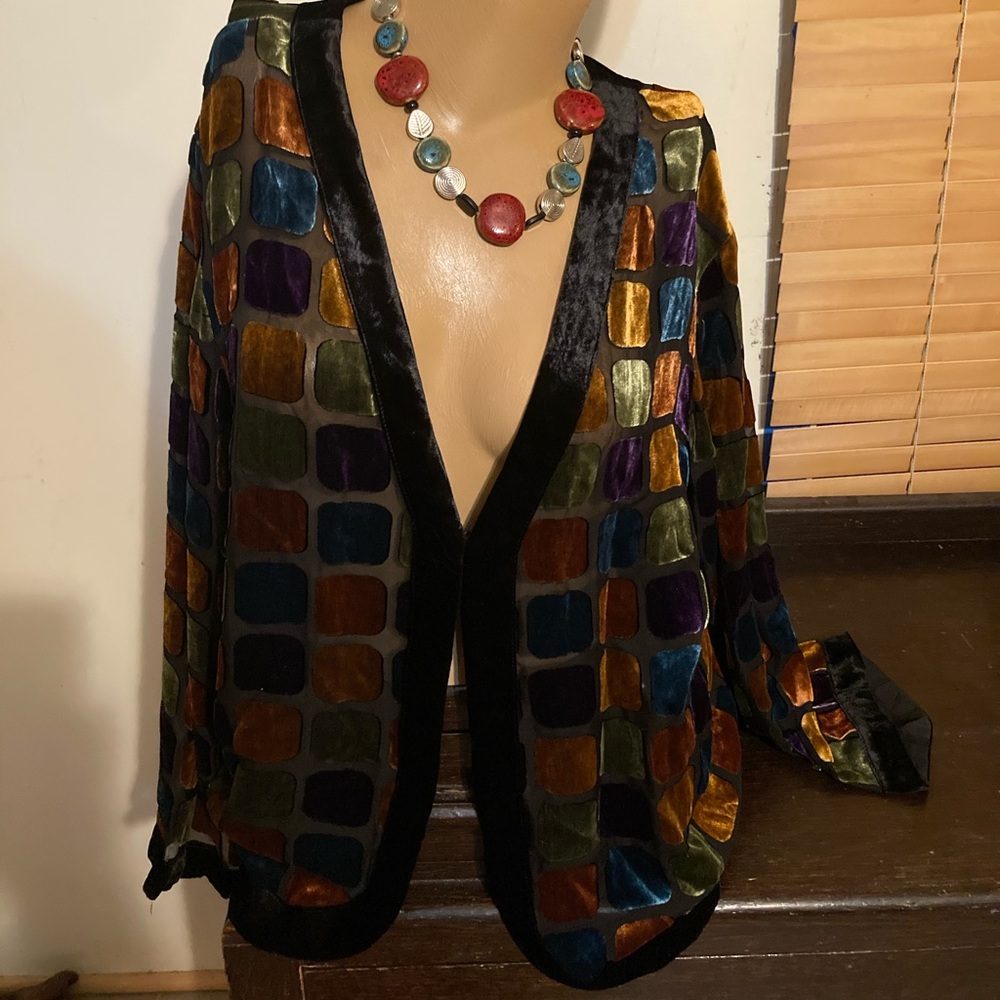 Multi colored cardigan